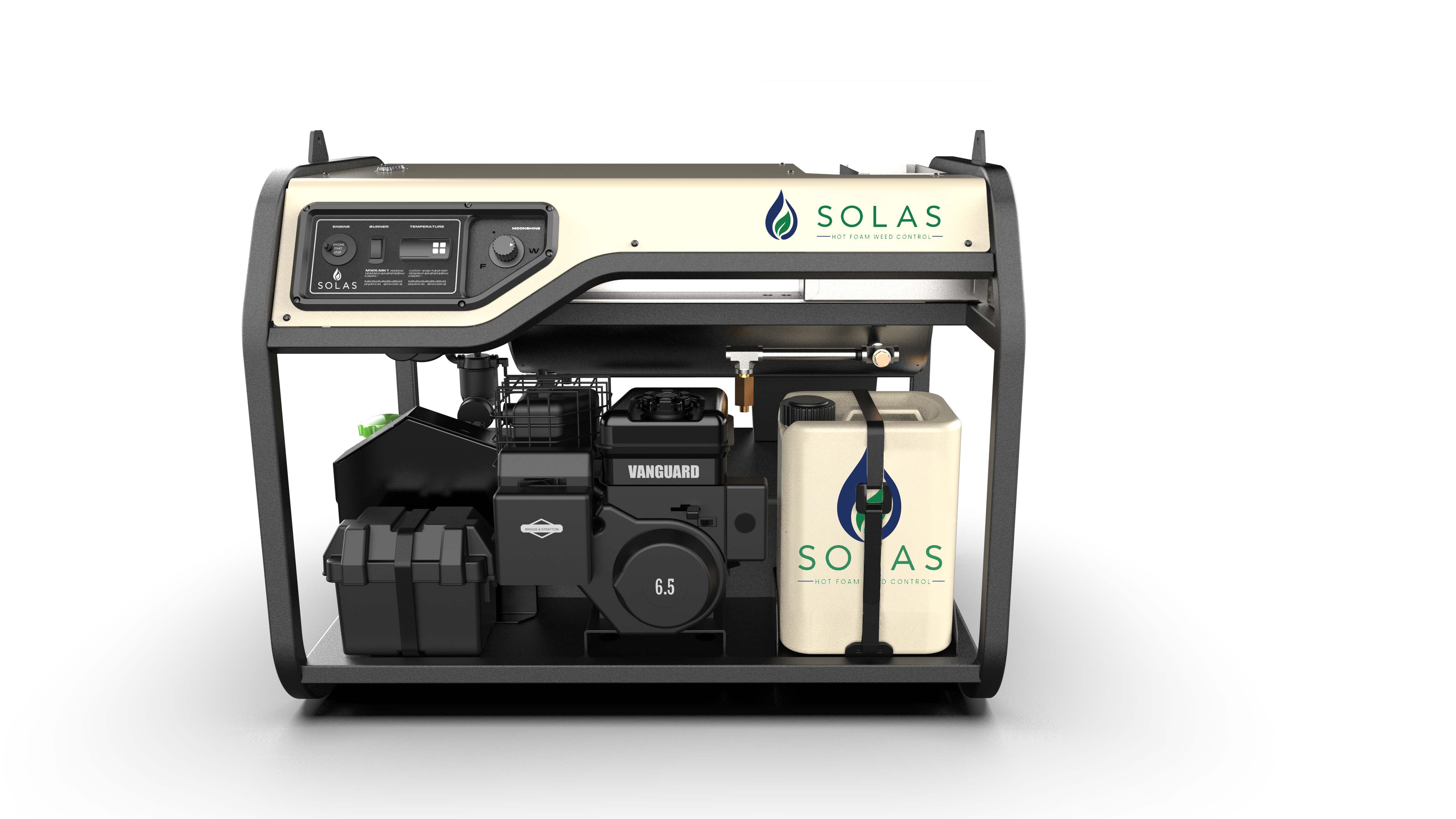 Solas ATW petrol-engine skid-mount hot foam weed control machine